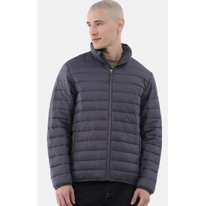 NWT Ozark Trail Men Gray Big Puffer Jacket Zip Winter Gorpcore Lightweight 2XL